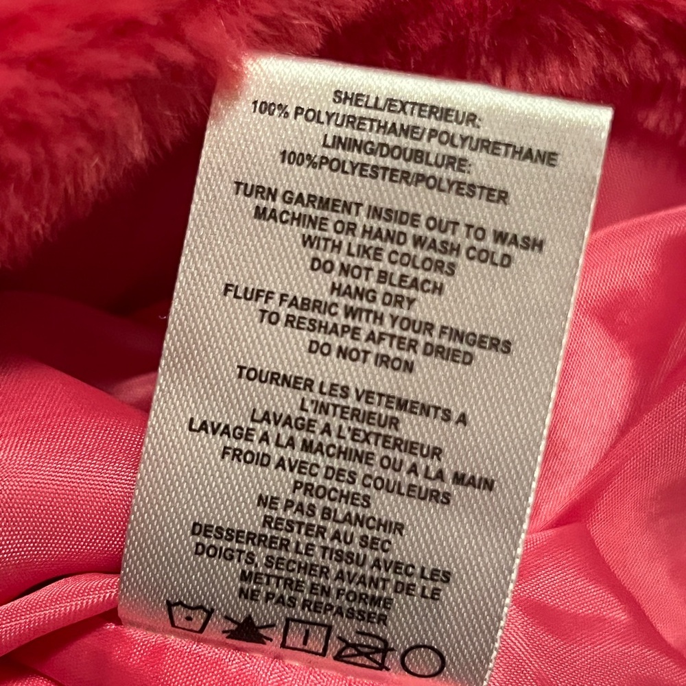 Vigoss Hot Pink Faux Fur Teddy Jacket- Size M- NWOT - Picture 8 of 8
